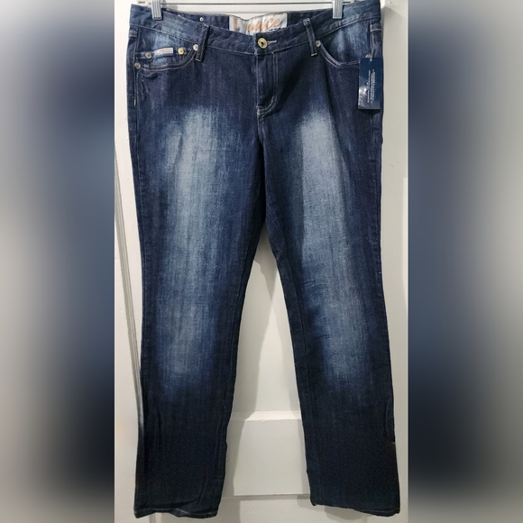 Enyce Denim - Y2K Vintage Enyce Women's Dark Blue Straight Leg Jeans size 15